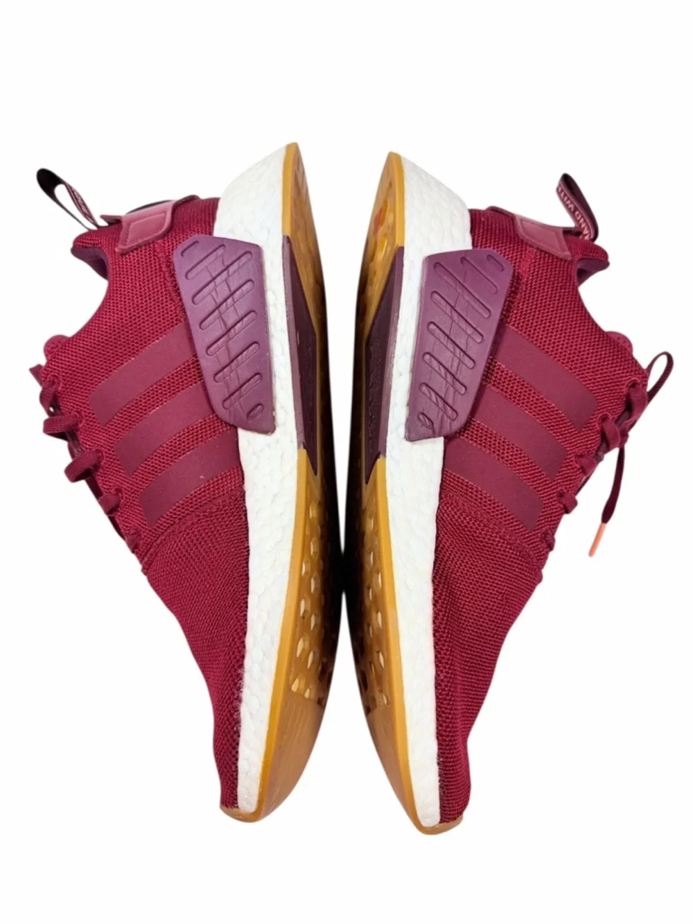 Adidas Mens 10 NMD_R1 Collegiate Burgundy‎ Maroon Gum Sole B37647 Streetwear